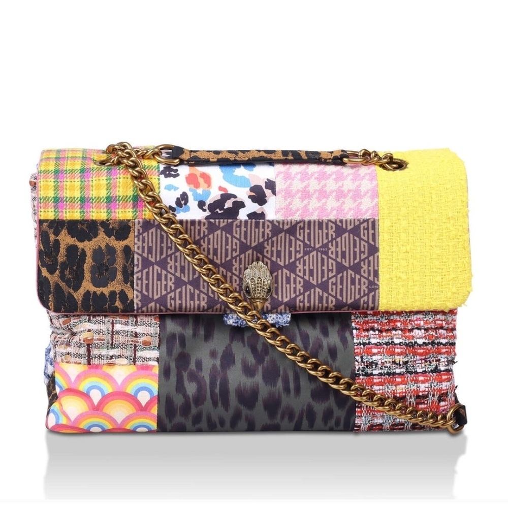 Kurt Geiger Multicolor Patchwork Shoulder Bag